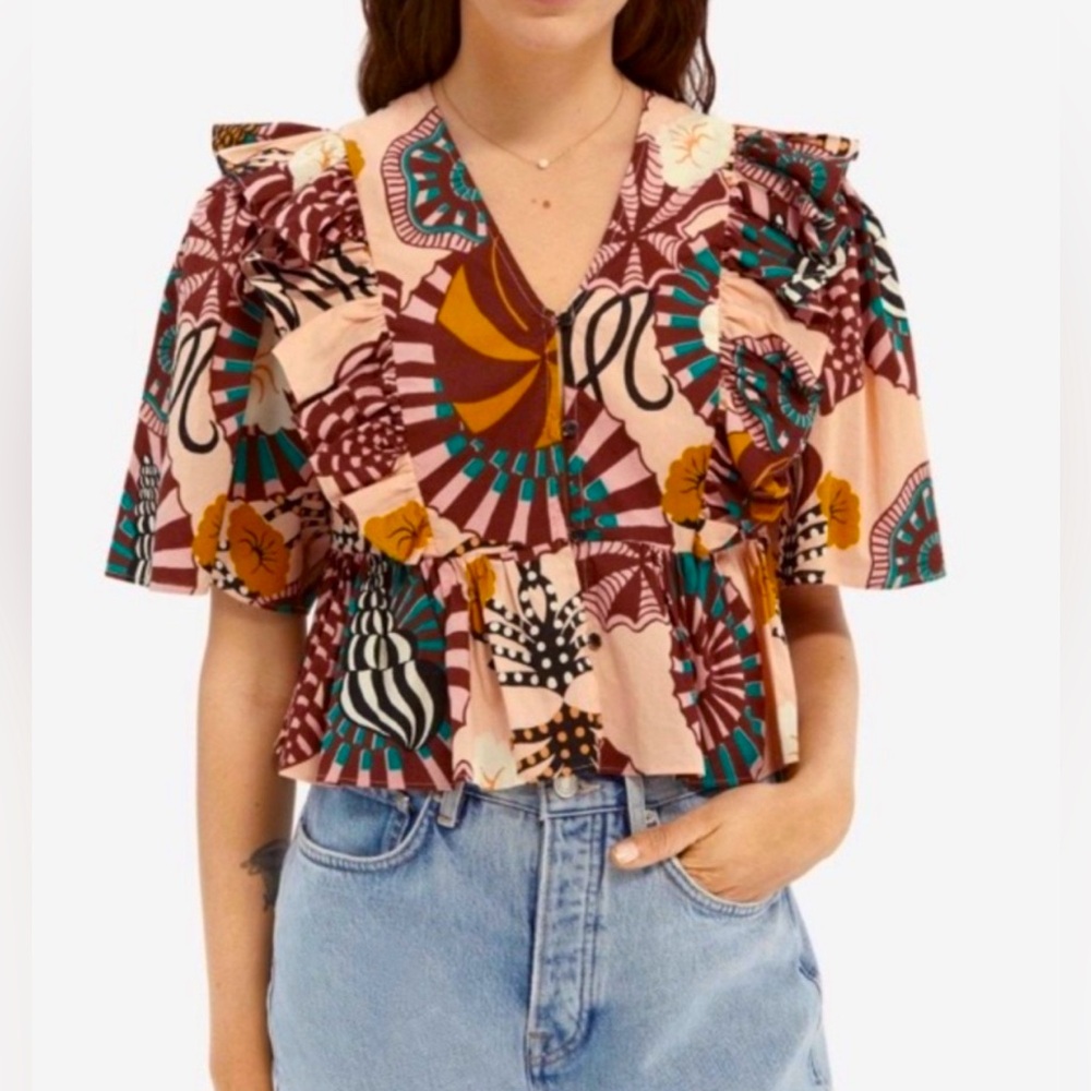 NWOT SCOTCH & SODA Sun Ray Boho Blouse